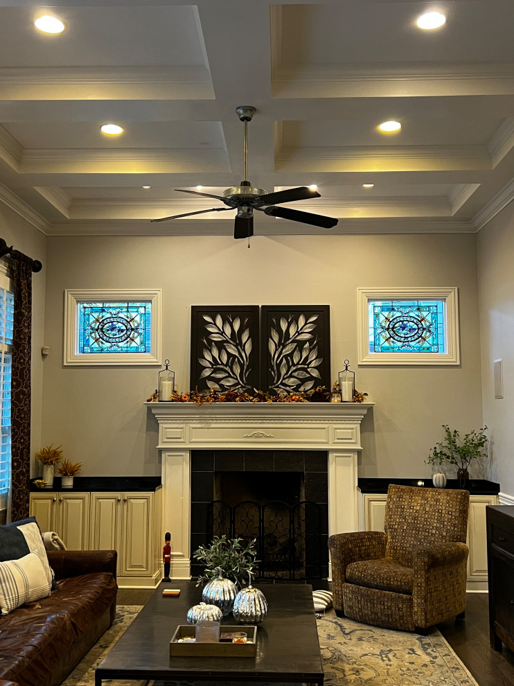 How to decorate fireplace area?