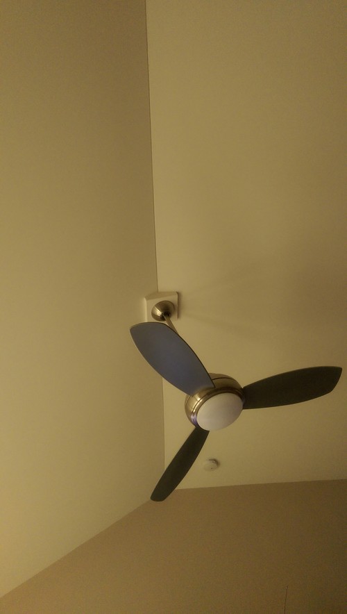 How Much Cooling Does A Ceiling Fan Provide For Sleeping Down Rod Because We Originally Had The Fan In Our Former House With 8 Ft Ceilings Loved So Much That Brought It Us To This