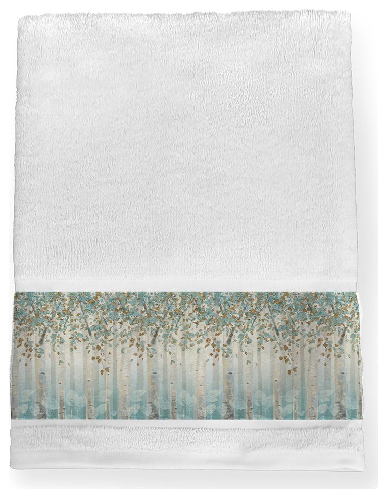 Dream Forest Bath Towel Contemporary Bath Towels by Laural Home