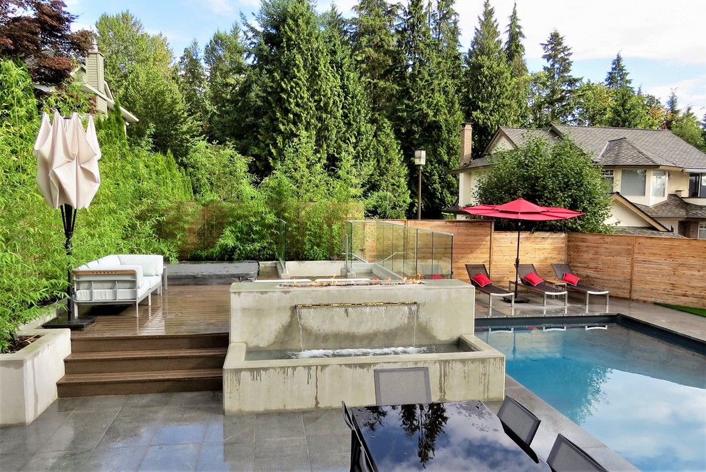 Home design - contemporary home design idea in Vancouver