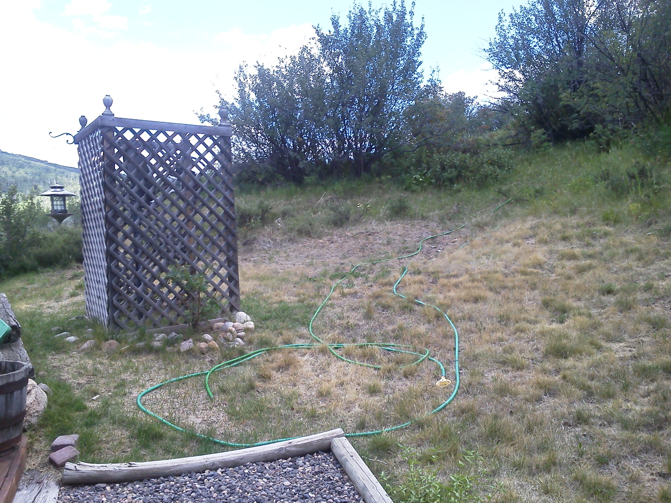 Laying out the water feature