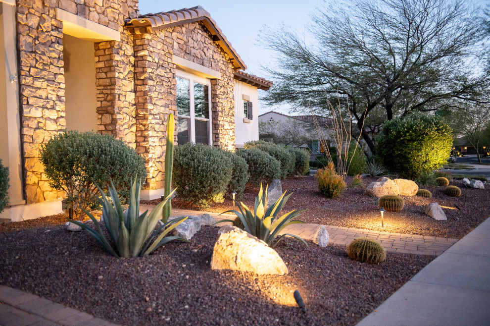 Front yard landscape/lighting