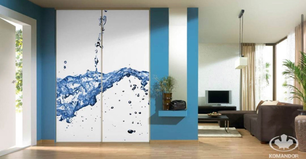 Custom Graphic Sliding Doors "Decorativo" - Contemporary - Closet ...