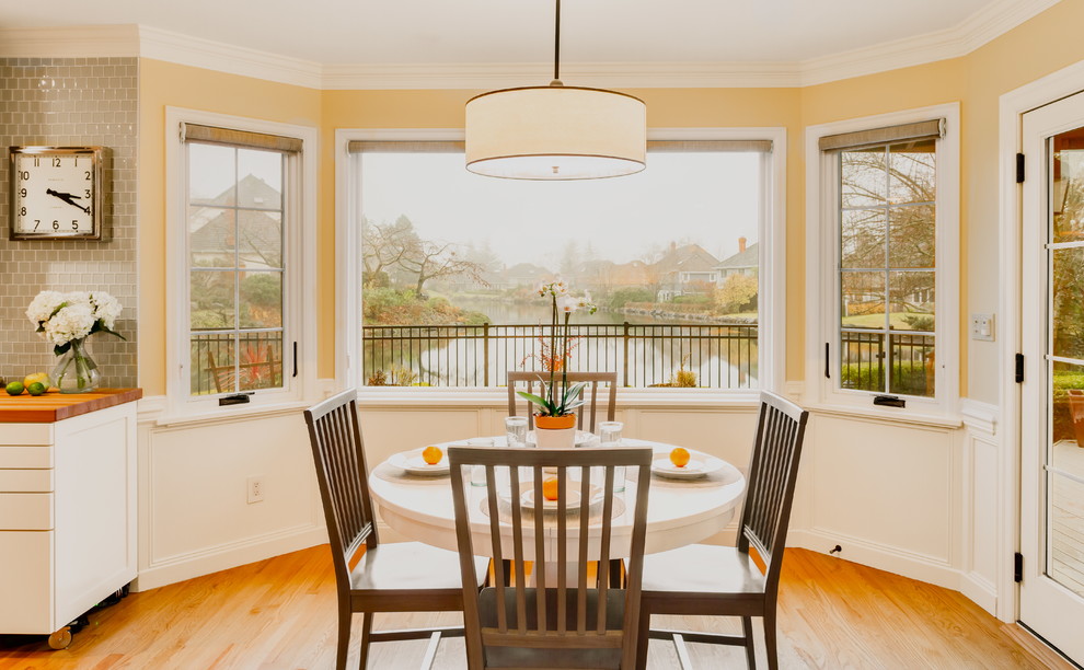 Inspiration for a transitional kitchen remodel in Seattle