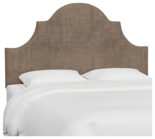 Red from Scalamandre by Cloth & Company Geneva Headboard, Lewis, Twin