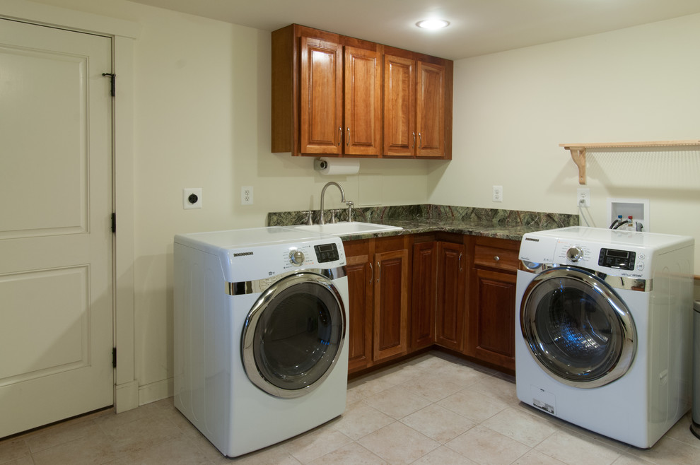 Inspiration for a transitional laundry room remodel in DC Metro