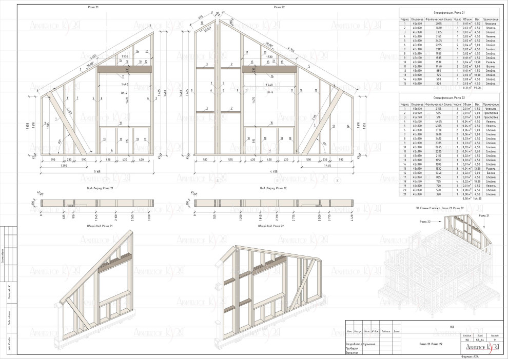 Проект каркасного дома 10х8м.