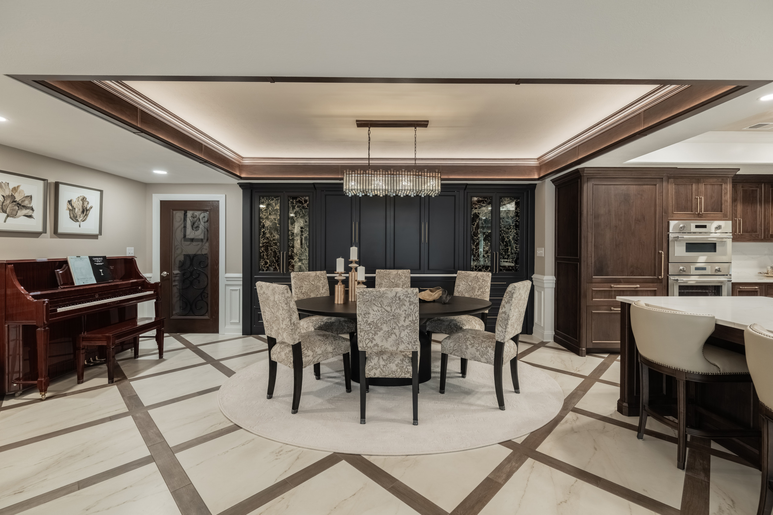 A Luxe and Timeless Lower-Level for Entertaining