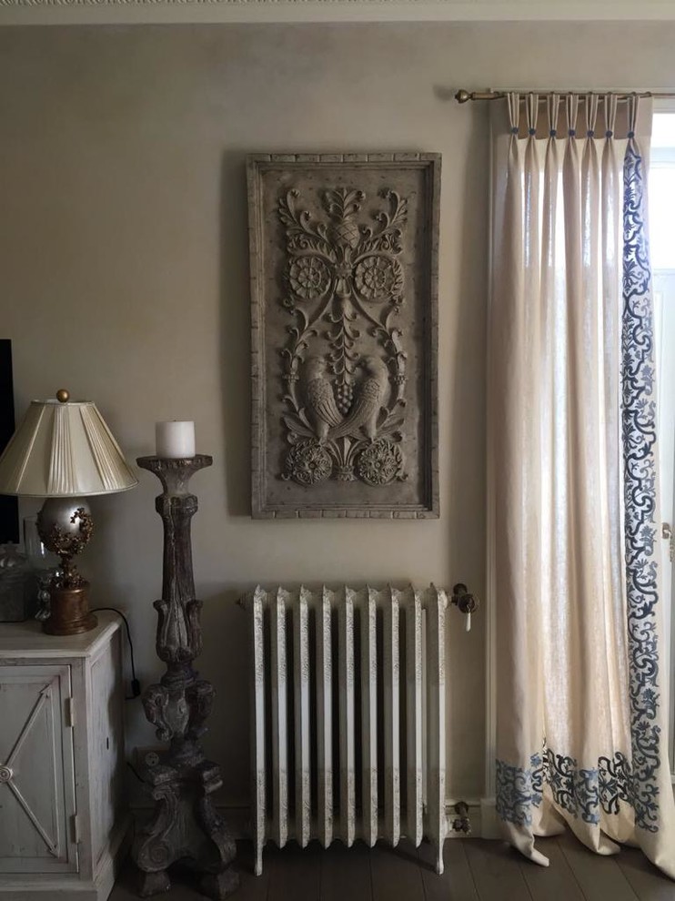 Дизайн-проект загородного дома, гостиная, столовая