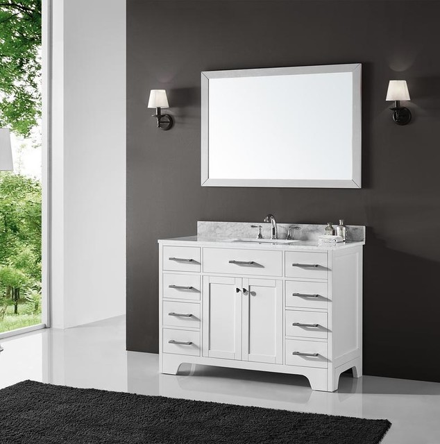48" Single Sink Bathroom Vanity Base - Transitional - Bathroom Vanities And Sink Consoles - by ...