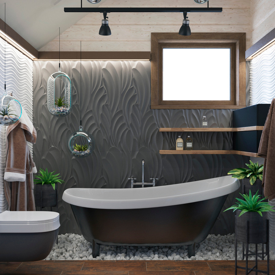 ПРОЕКТ ИНТЕРЬЕРА ДОМА НА ЧЕРНОЙ РЕЧКЕ во Владивостоке)