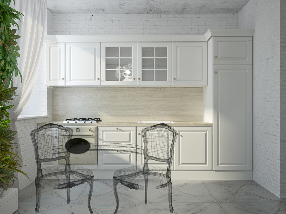 Проект кухни-столовой в квартире метро Чистые пруды