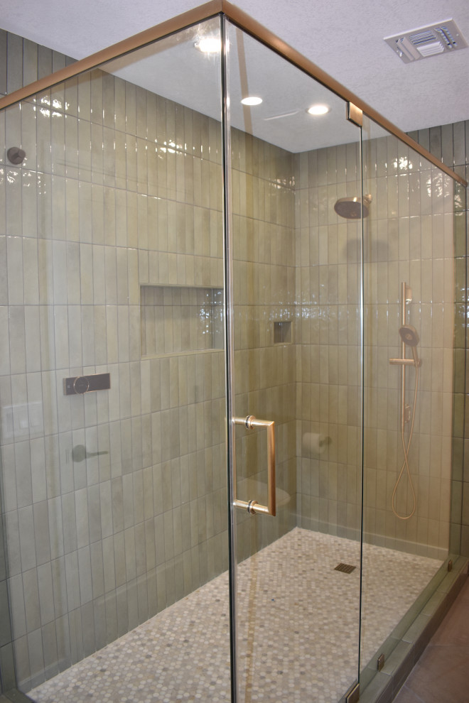 green subway tile