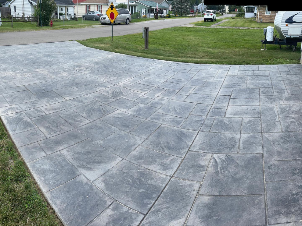 Stamped Driveway and Walkway