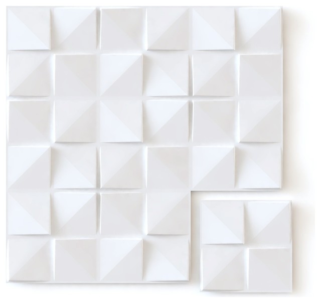 Squares By Arte Forms Designer Paintable 3d Wall Panels Matte White