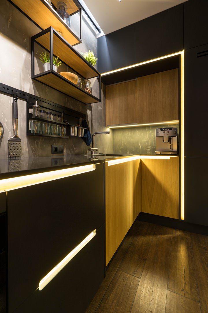 Кухня в лофте на Чапаева