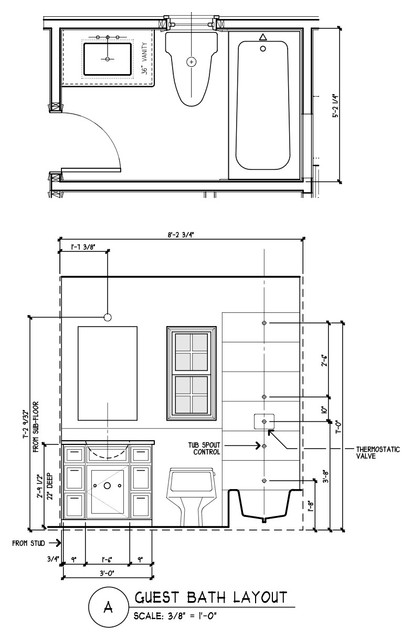 5 Ways With A By 8 Foot Bathroom - Small Bathroom Floor Plans 5 X 8