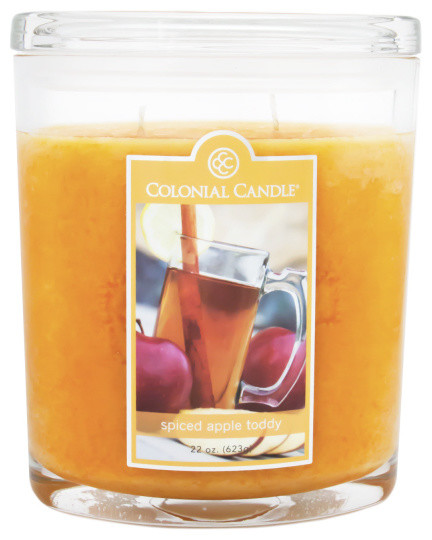 Colonial Candle 22 oz. Oval Jar Candle, Spiced Apple Toddy