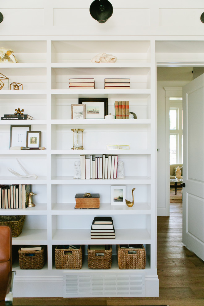 Inspiration for a farmhouse home office remodel in Salt Lake City
