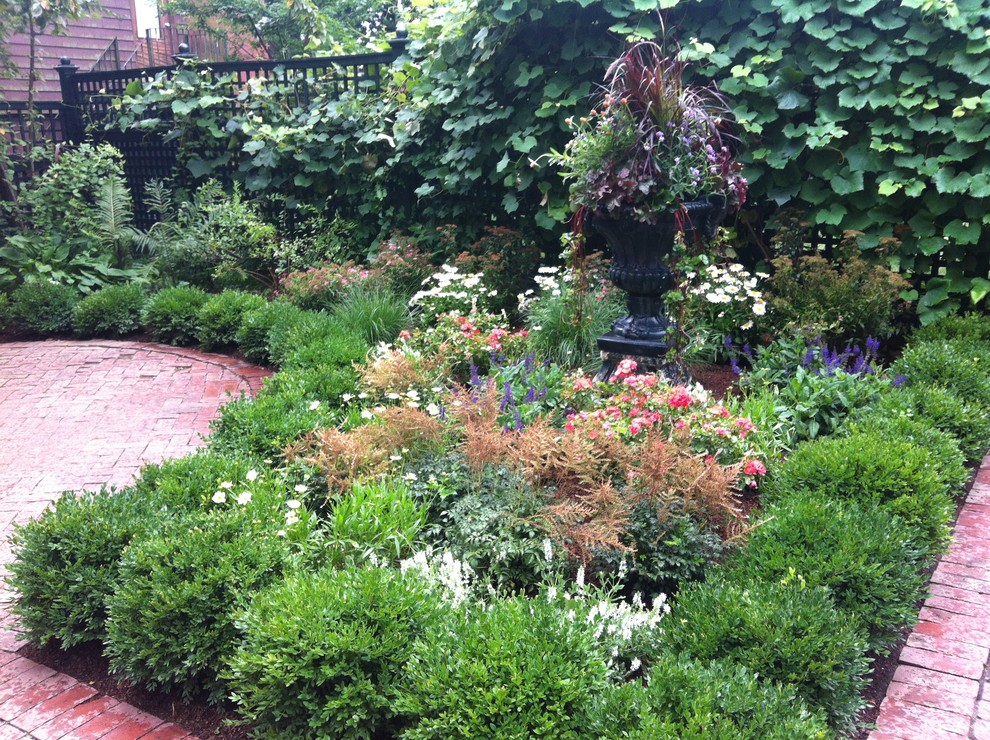 Eclectic garden in Boston.
