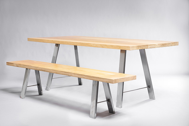 Natural Oak Modern Dining Room Los Angeles By Saint Arbor