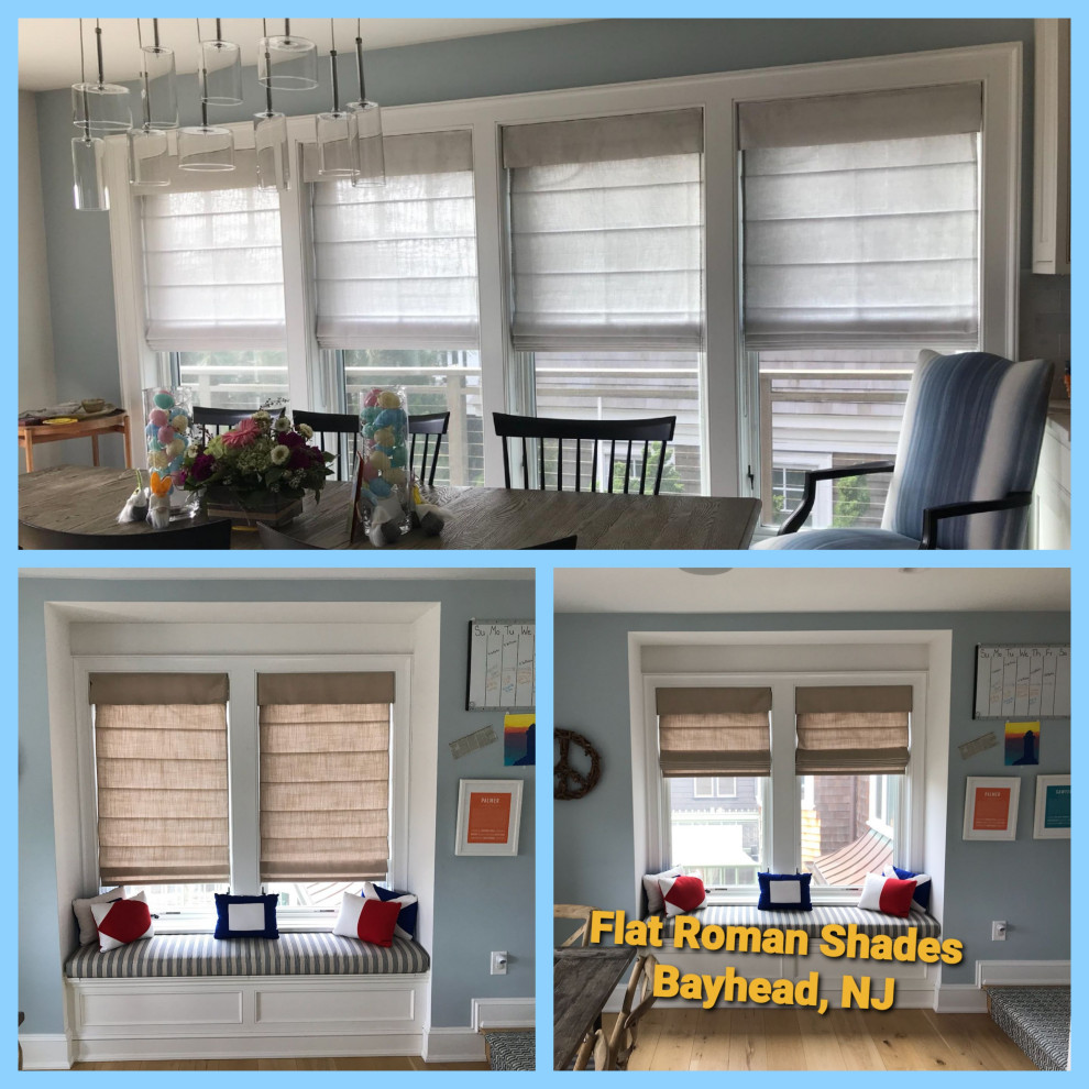 Flat Roman Shades - Various Rooms