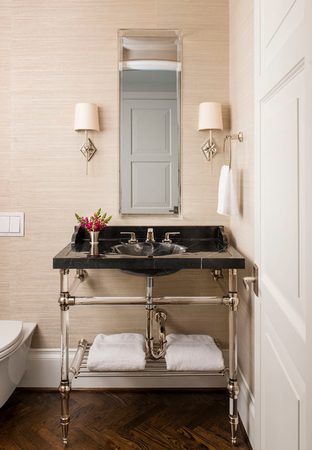 New Transitional Home - Fairfax klassisch-gaestetoilette