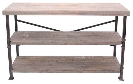 Midtown Wood and Metal Console