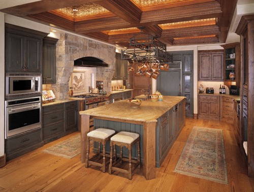 Kitchen With The Cozy Charm Of Tuscany