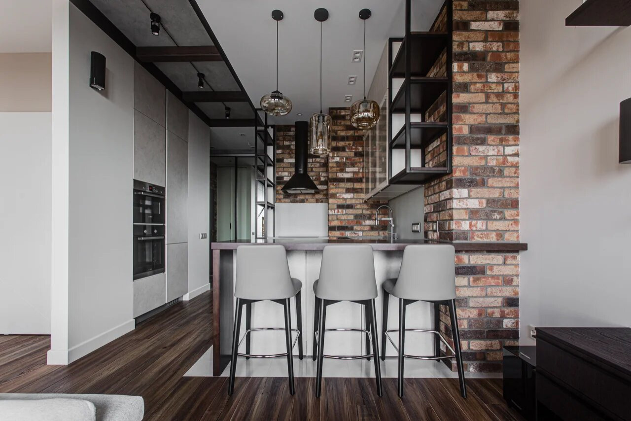 Дизайн интерьера однокомнатной квартиры в ЖК "Union Park"