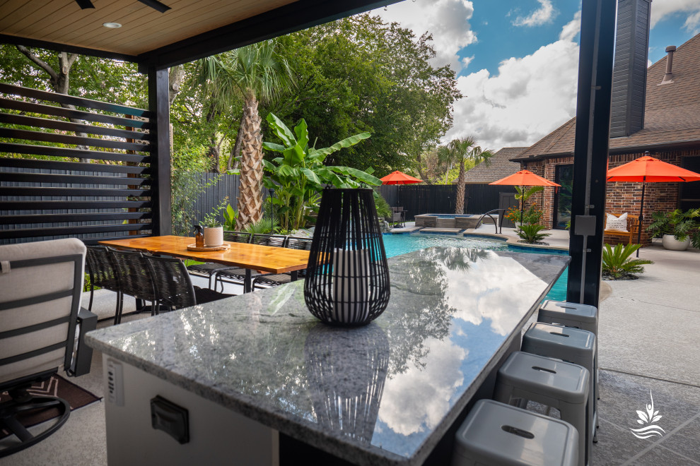 Tropical Rainforest Asian Pool Dallas by Selah Pools & Spas Houzz