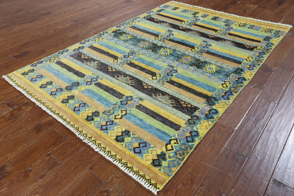 Modern NavajoDesign Oriental Rug, 5x8, MC346, 5' 4" x 8' 0" Southwestern Area Rugs by