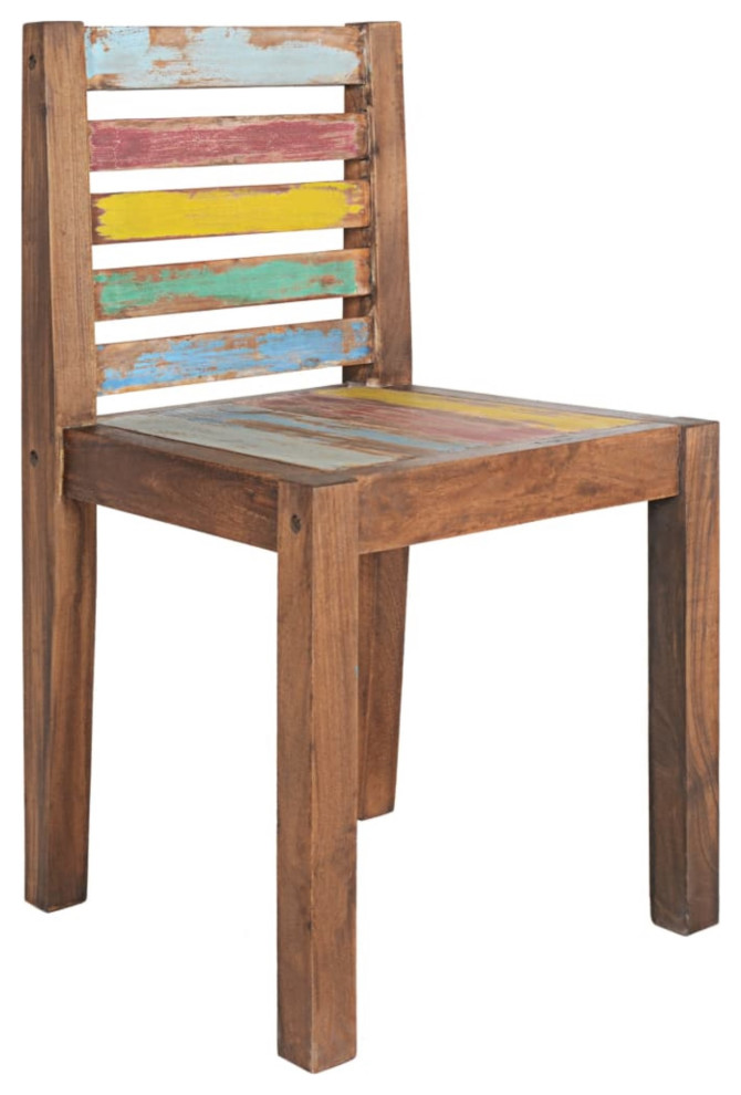 Vidaxl Dining Chairs 4-Piece Solid Reclaimed Wood