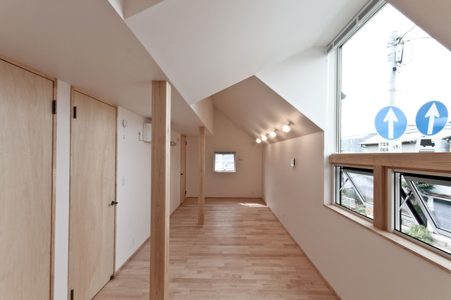 上原堤の家 minimalistisch-schlafzimmer
