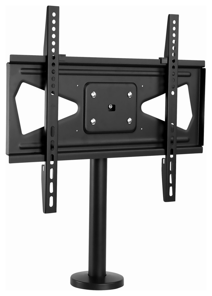 MountIt! Bolt Down TV Stand, Heavy Duty Swivel, Table Top TV Mount Contemporary