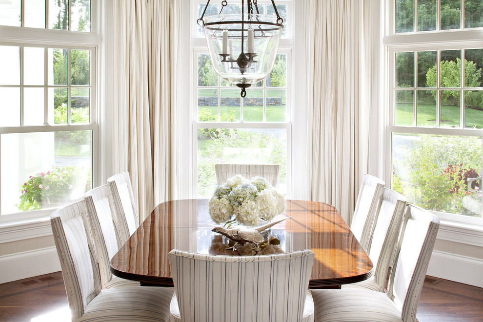Inspiration for a traditional dining room in Miami.