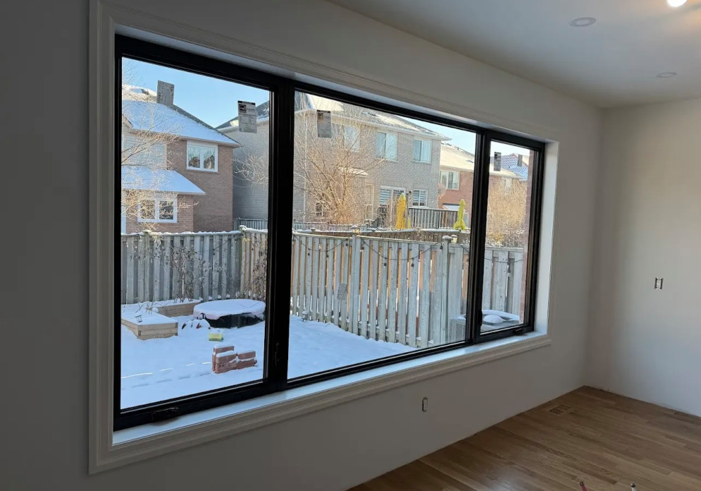 Main Floor with large window & patio door include an open concept kitchen