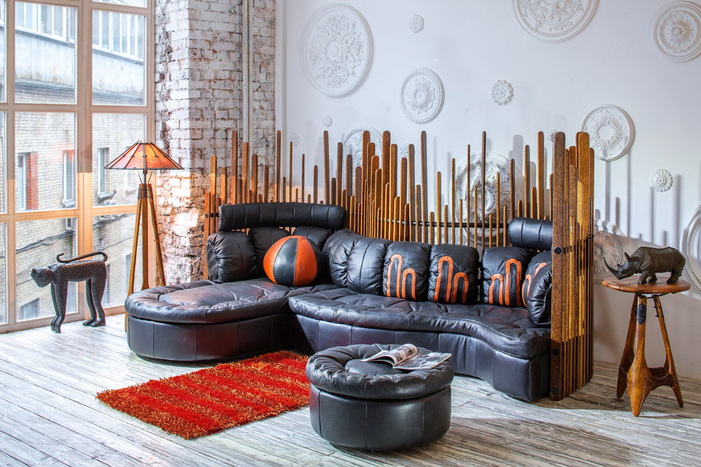 Квартира с различным сочетанием стилей.