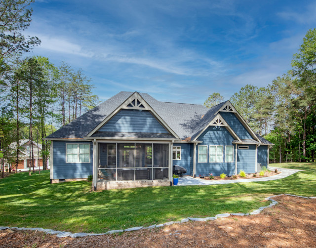 The Landry House Plan 1291 North Point Custom Builders Craftsman Façade Autres