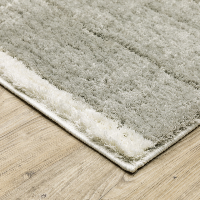 Verona 752G6 Grey/Ivory 2' x 3' Rug, Rectangle 2' x 3' Contemporary