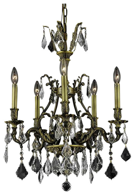 Elegant Lighting 9605D21AB/RC Monarch Collection Floor Lamp