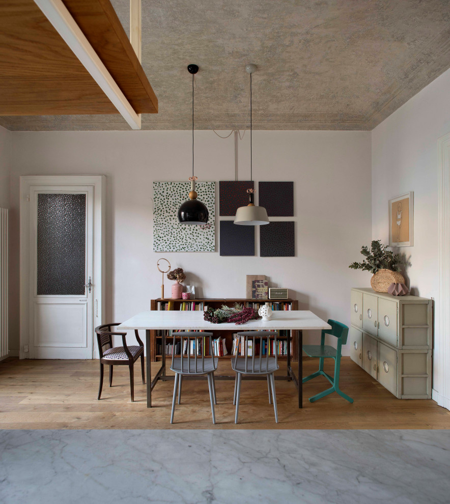 Inspiration for a mediterranean dining room remodel in Turin