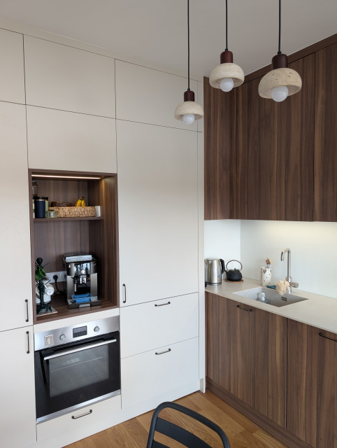 Cuisine Noyer et Beige trendy-koekken