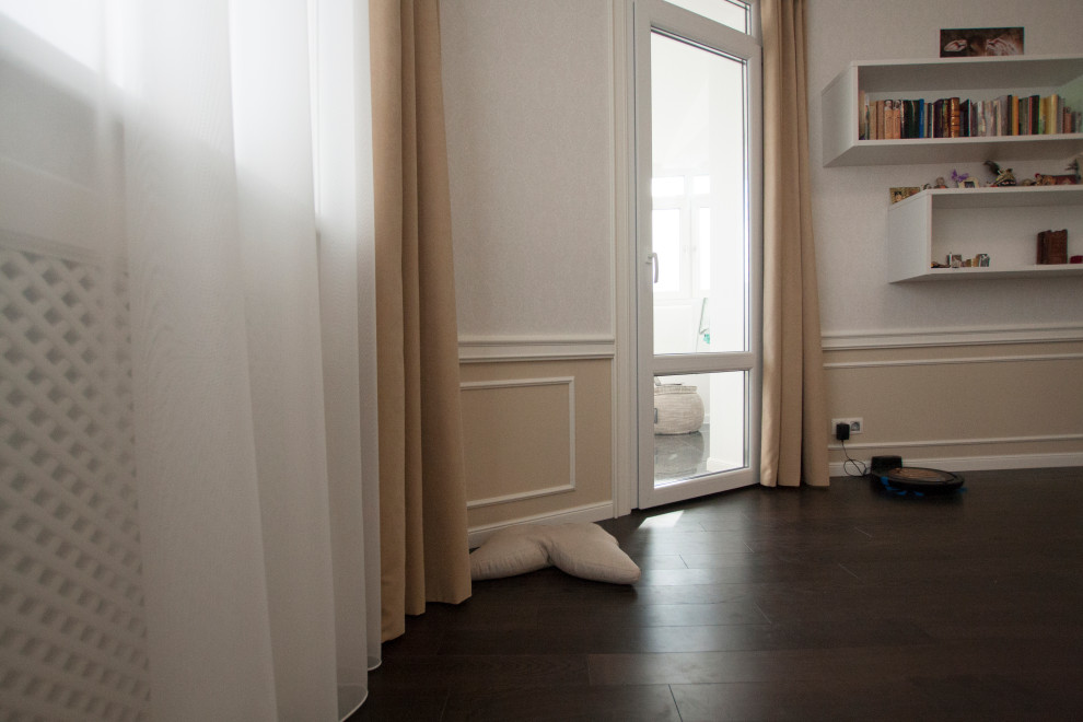 Эклектичный интерьер в пастельных тонах, Славянский бульвар