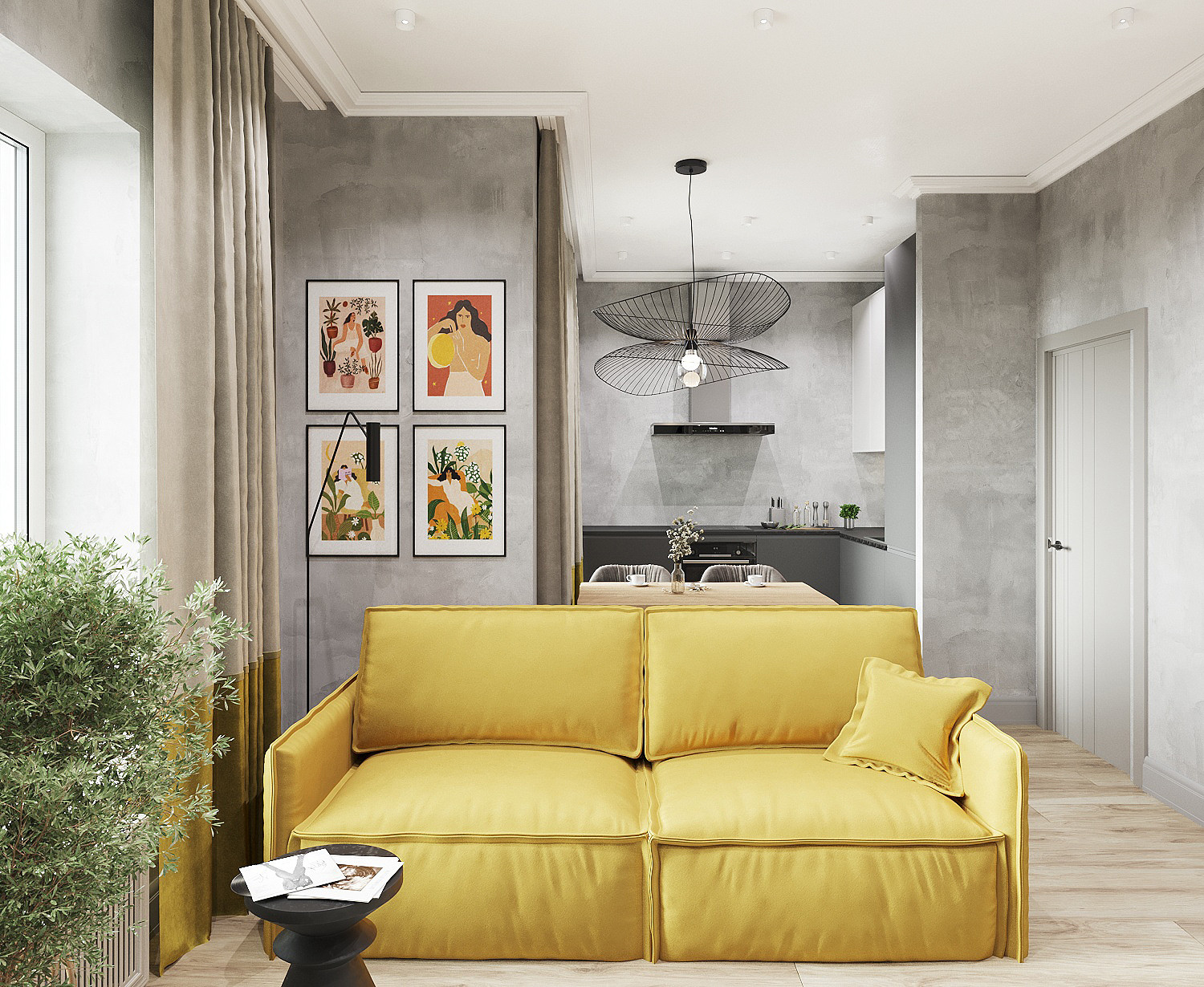 Студия для молодой девушки в Москве