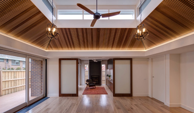 Clerestory House, Essendon trendy-dagligstue