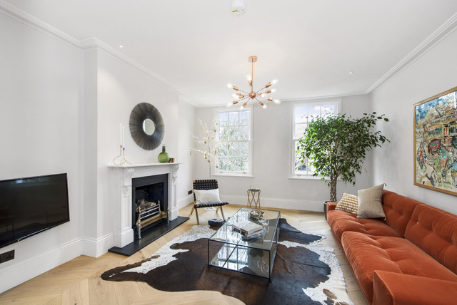 Contemporary Home, Narrow Street contemporary-living-room