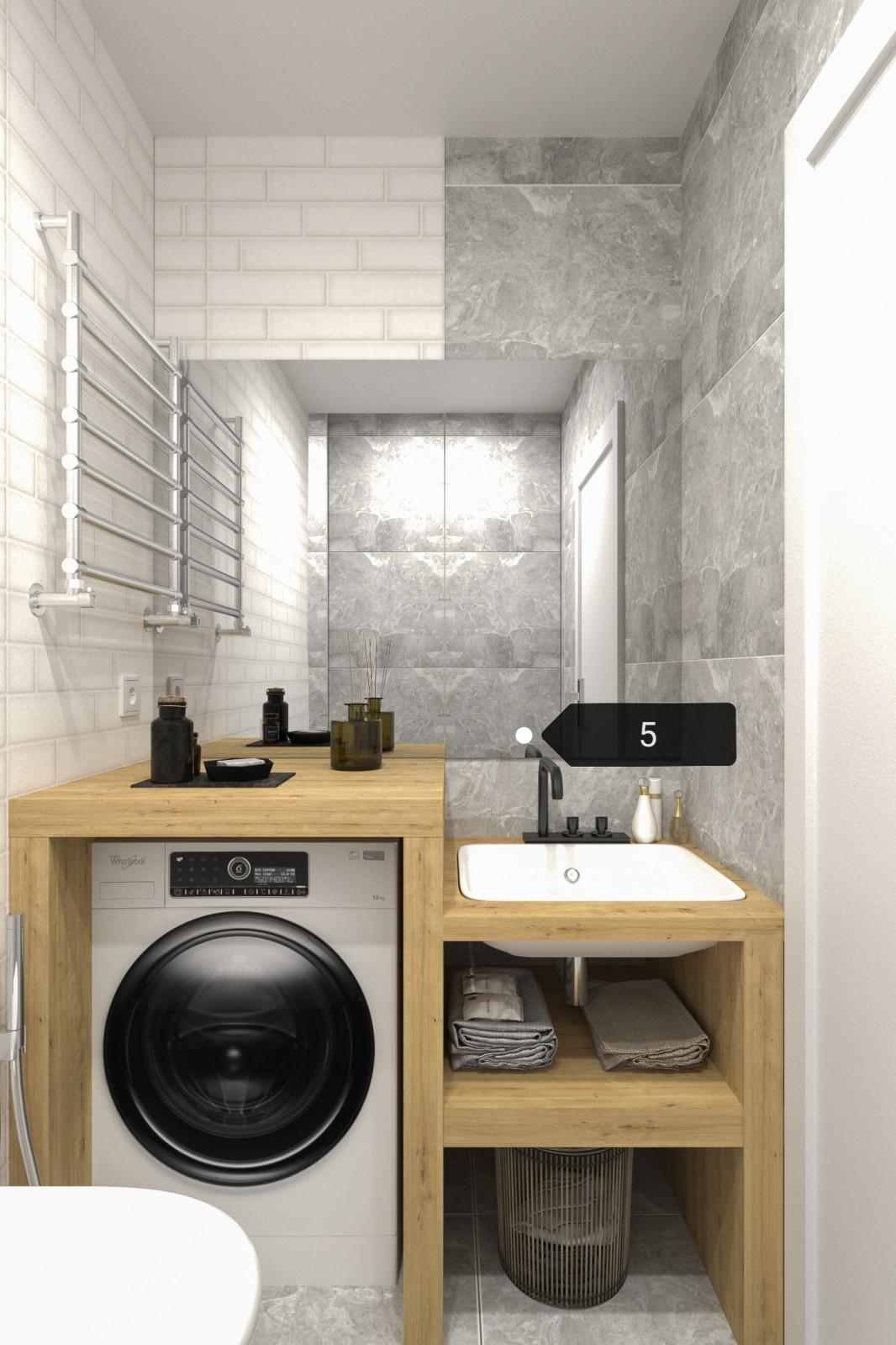 Дизайн-проект тумбы для ванной