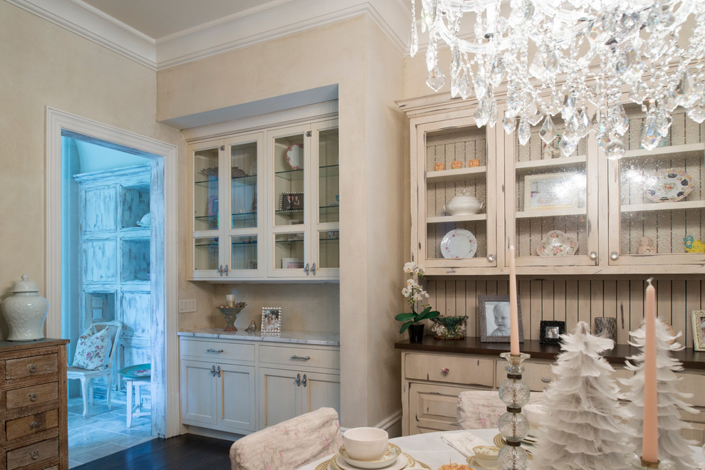 Inspiration for a transitional enclosed dining room remodel in Atlanta