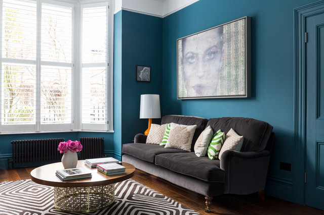 10 Times Teal Brought A Room To Life, Teal And Grey Living Room